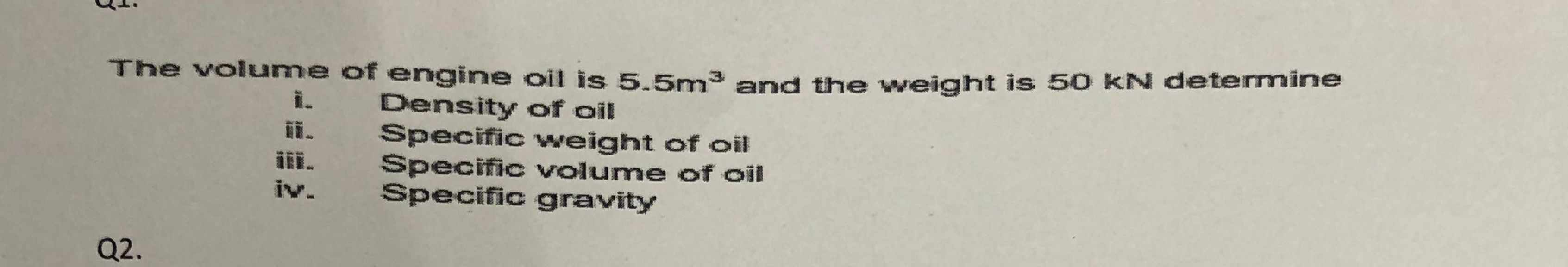 The volume of engine all is 5 . 5 m 3 and the