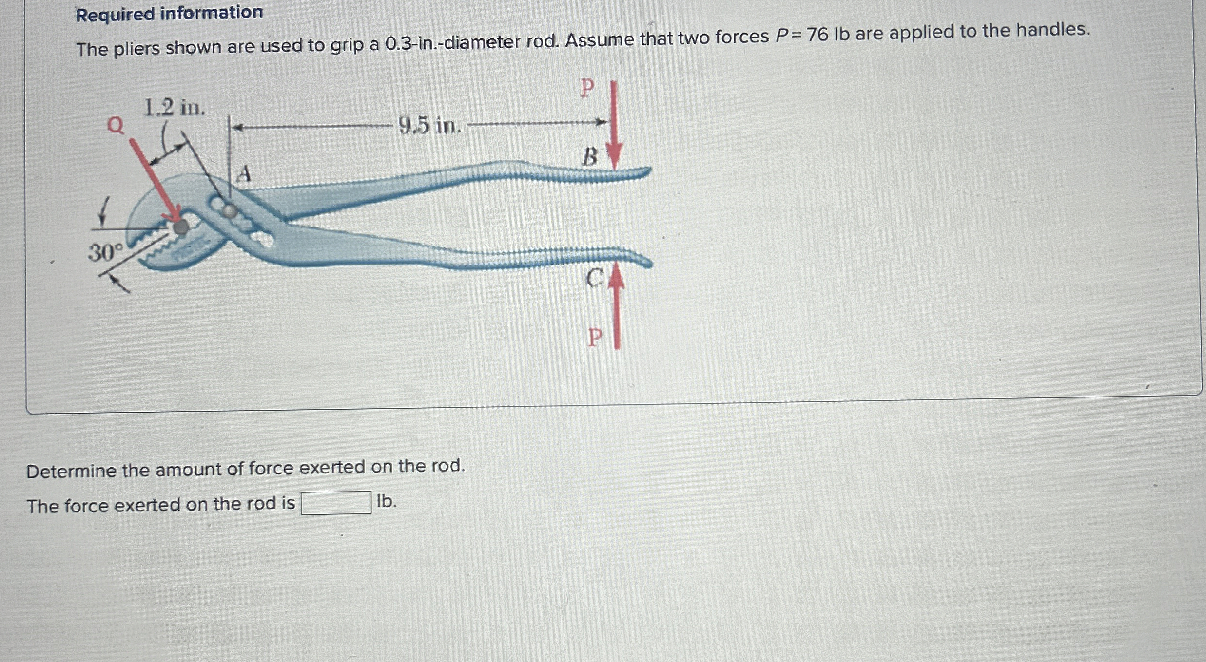 Required information The pliers shown are used to
