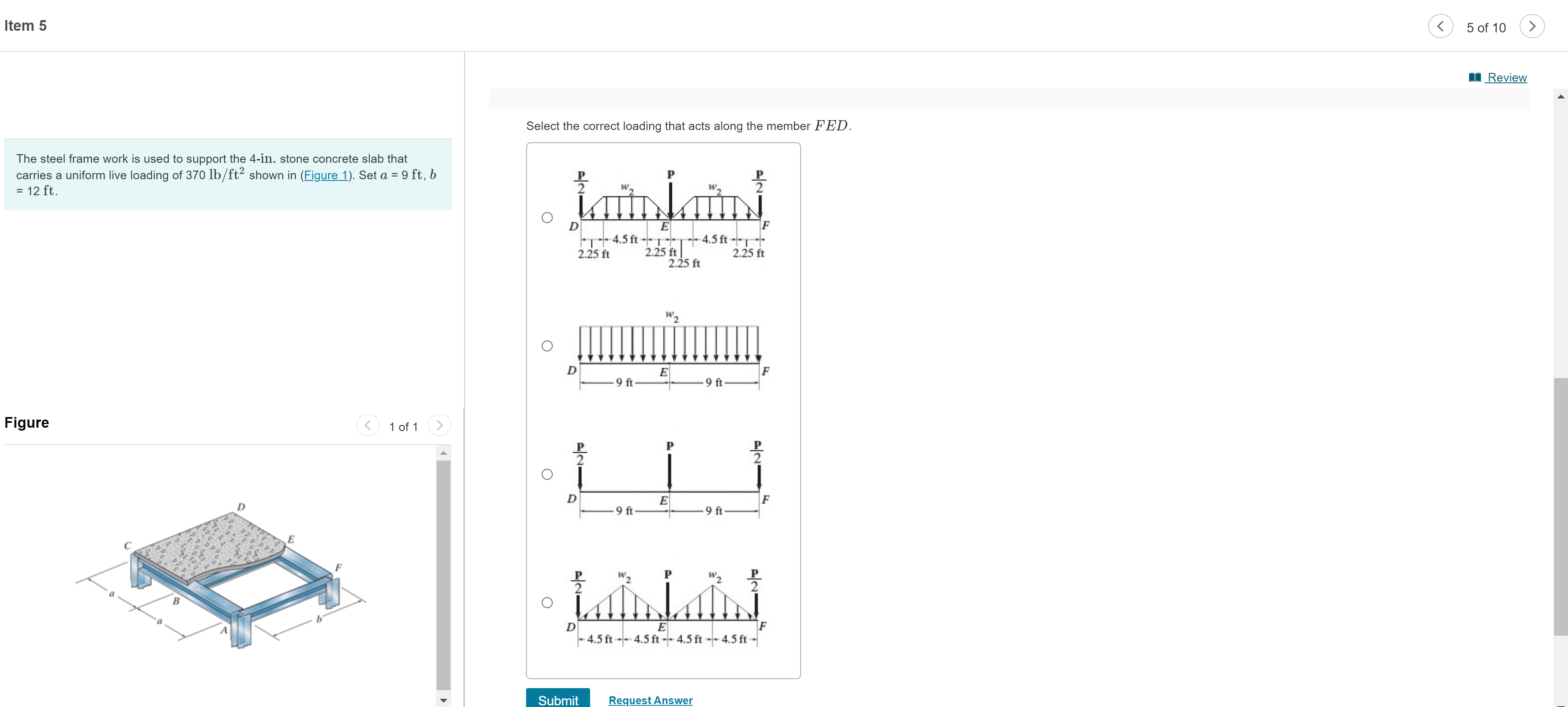 Item 5 The steel frame work is used to support