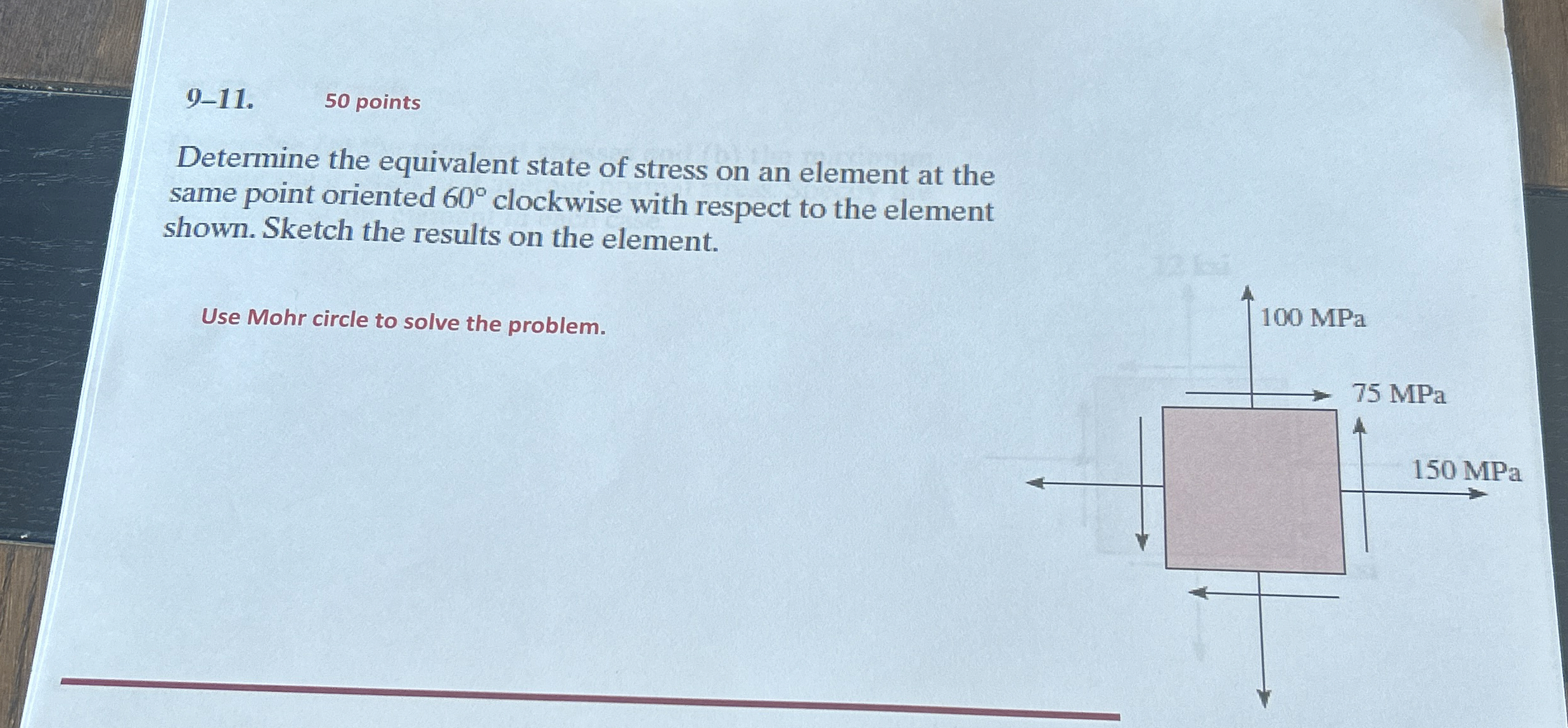 9 - 1 1 . 5 0 points Determine the equivalent
