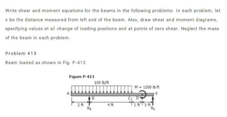 draw sfd and bmd using ara method Write shear and