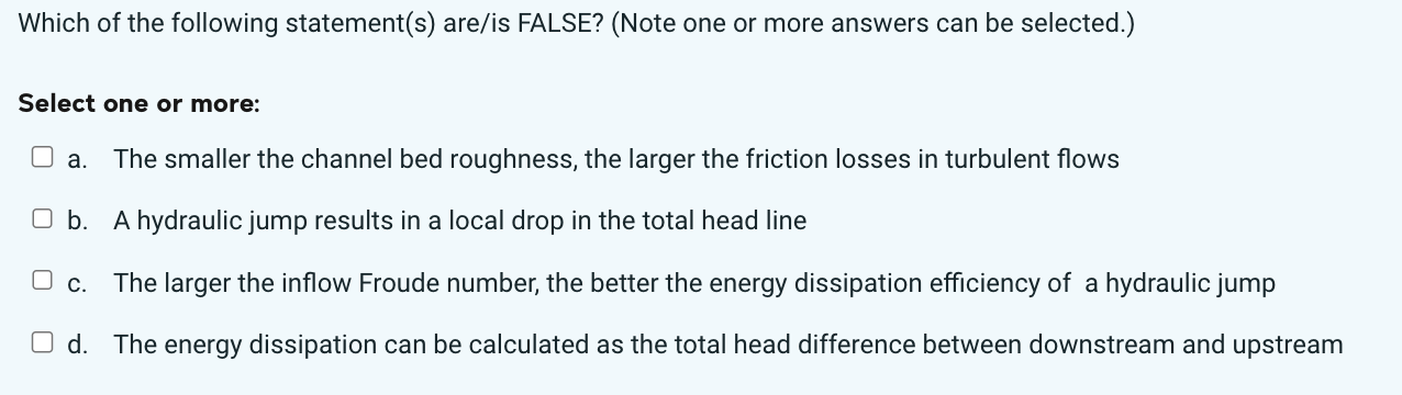 Which of the following statement ( s ) are / is
