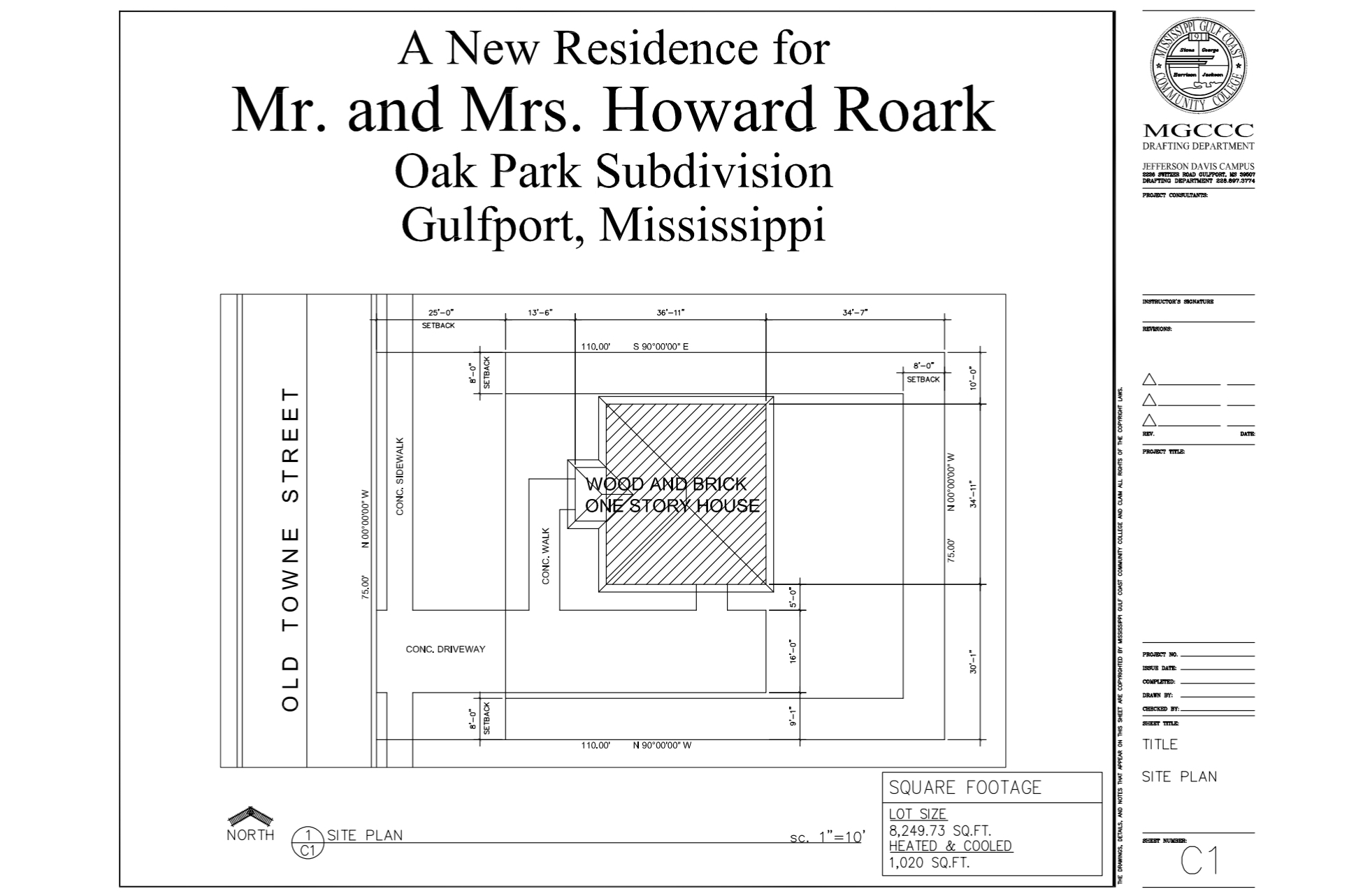 1 3 . What is the width of the property from the