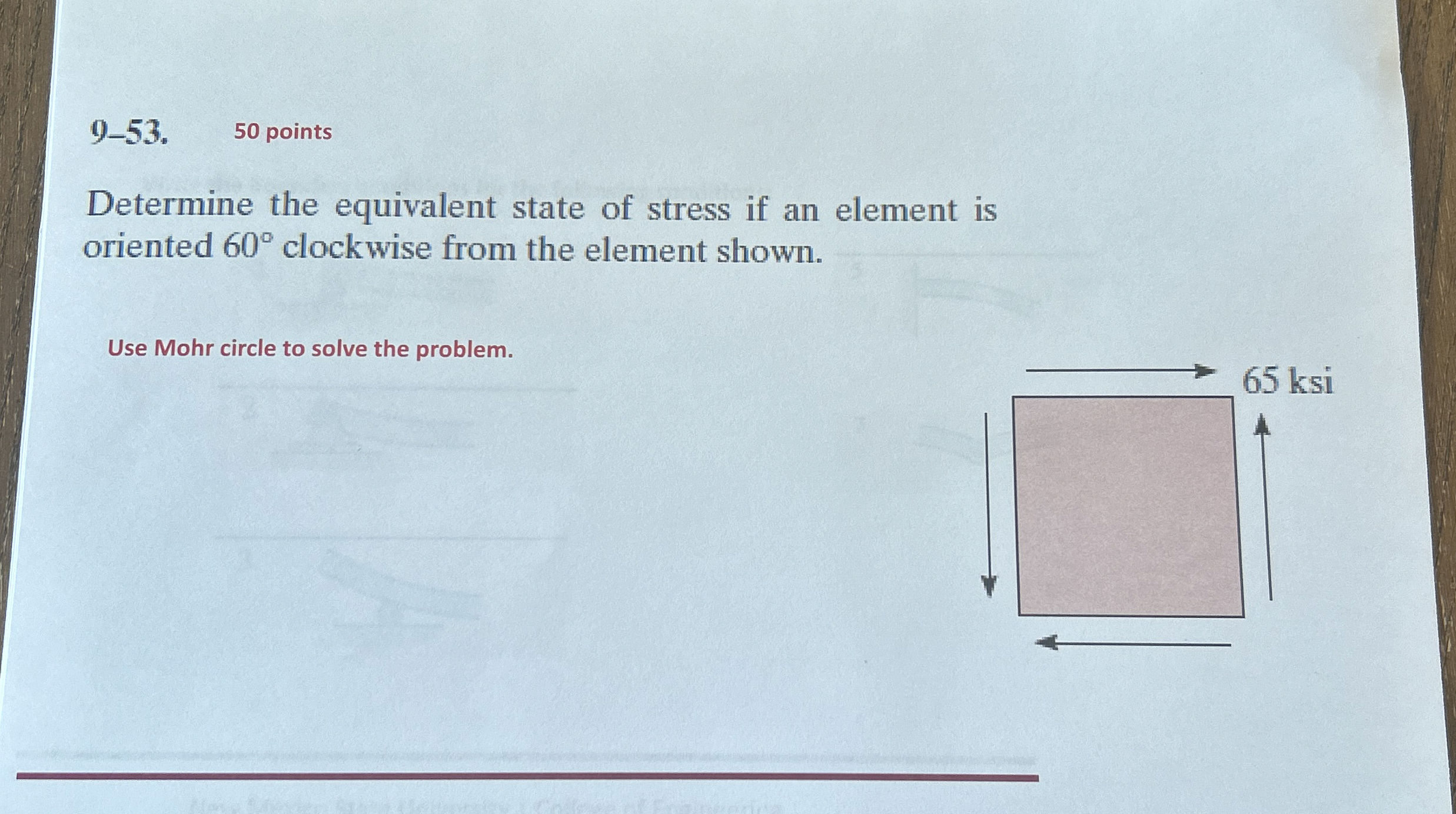 9 - 5 3 . 5 0 points Determine the equivalent