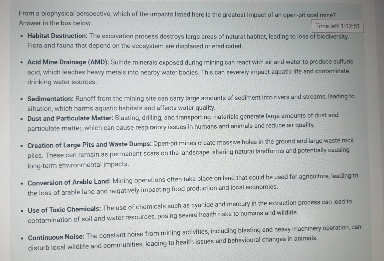 From a biophysical perspective, which of the