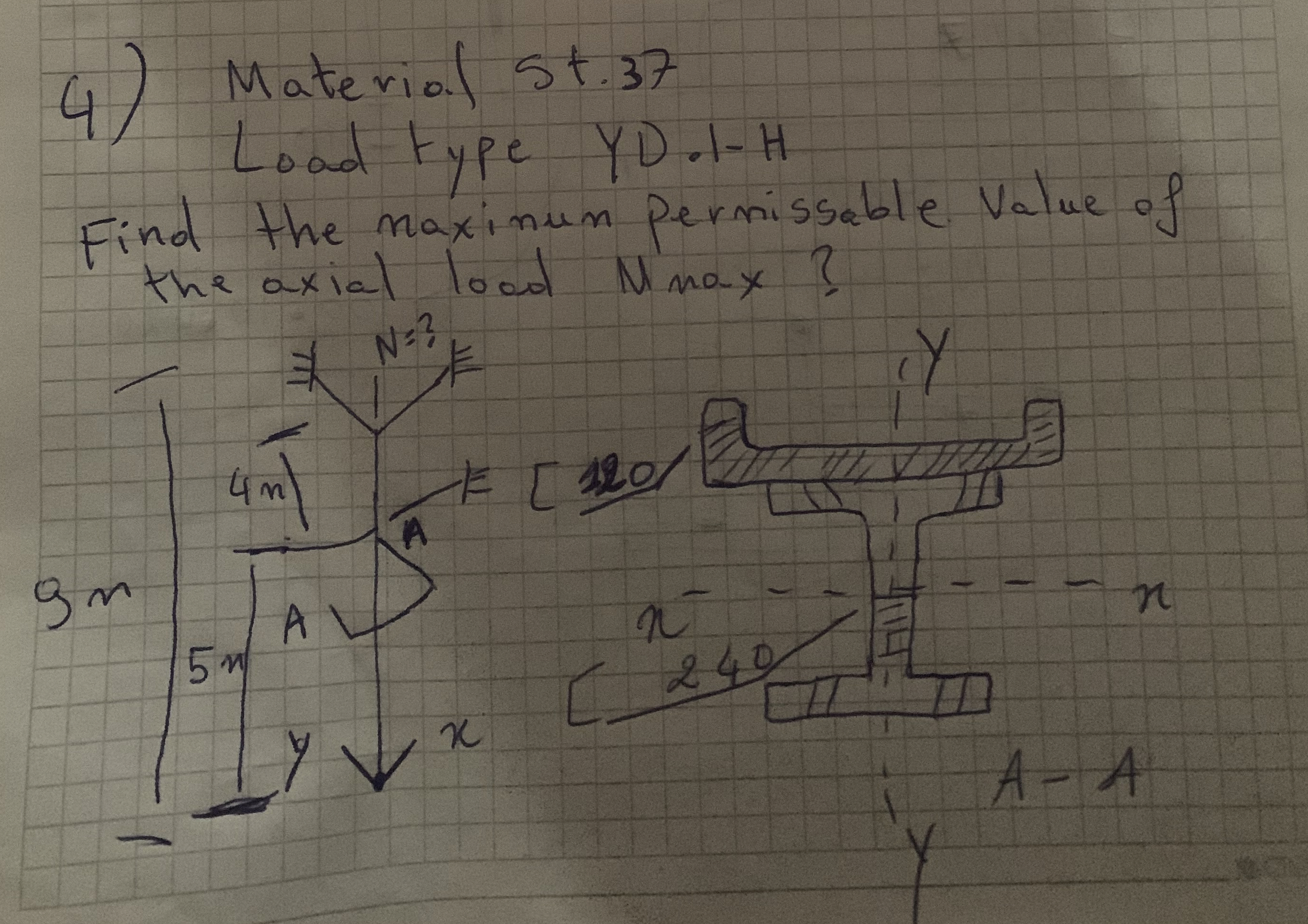 Material St . 3 7 Load type YD . 1 - H Find the