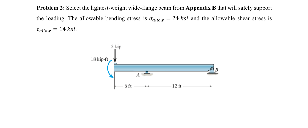 Problem 2 : Select the lightest - weight wide -