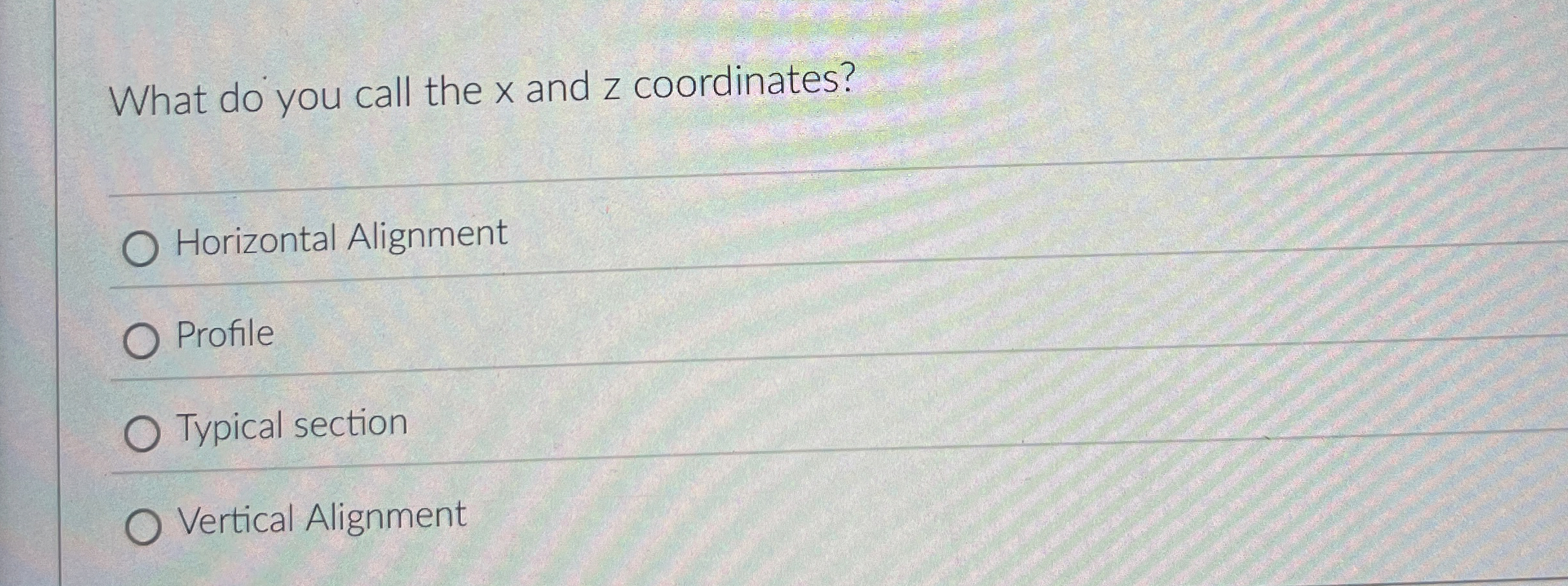 What do you call the x and z coordinates?