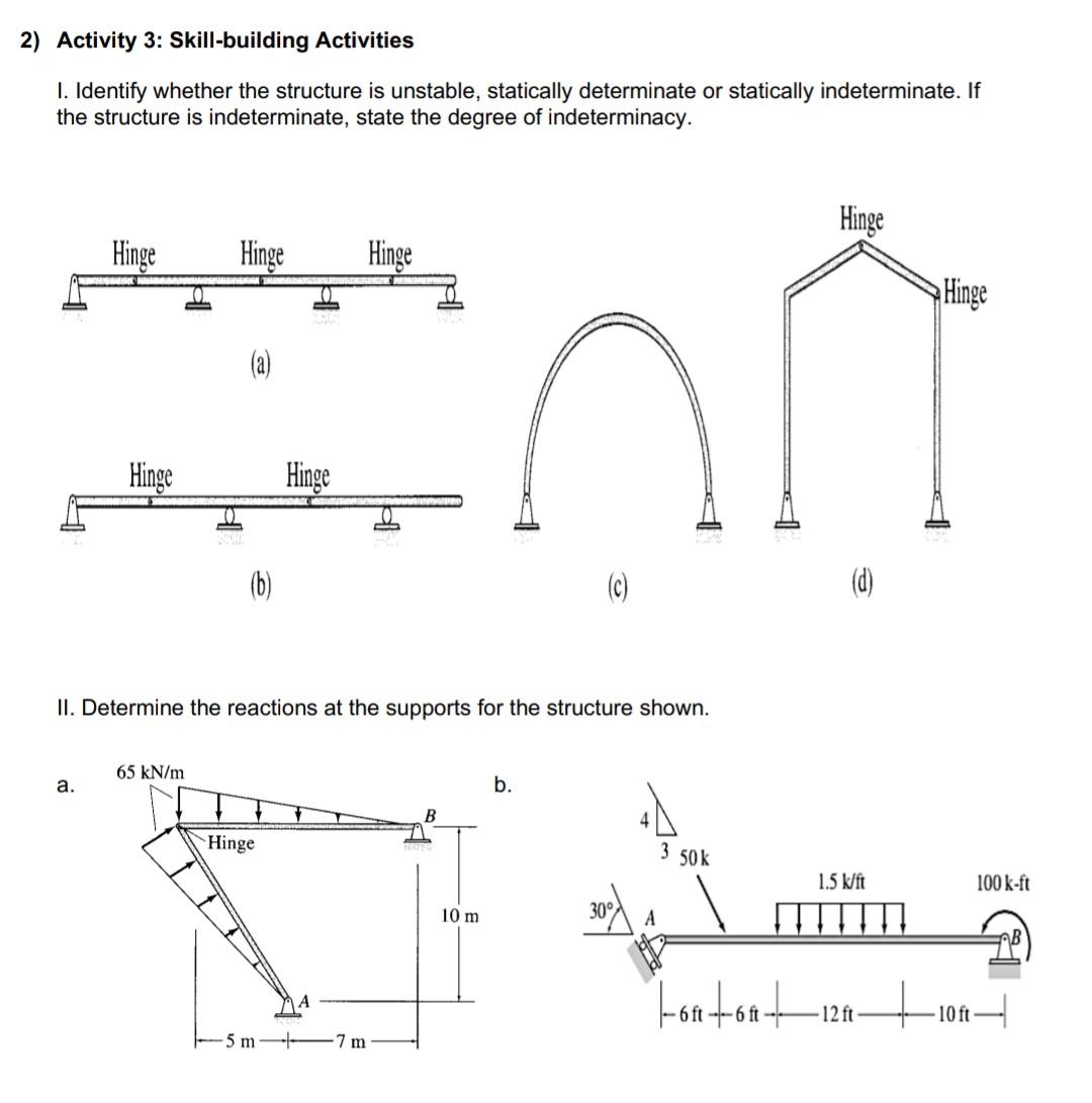Activity 3 : Skill - building Activities I.
