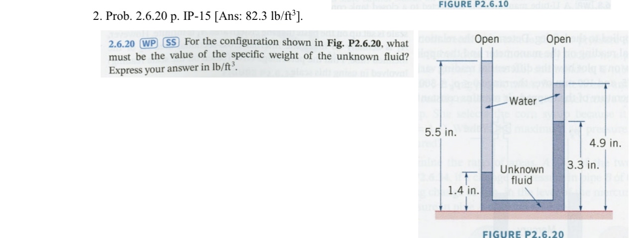 Prob. 2 . 6 . 2 0 p . IP - 1 5 [ Ans: 8 2 . 3 l b