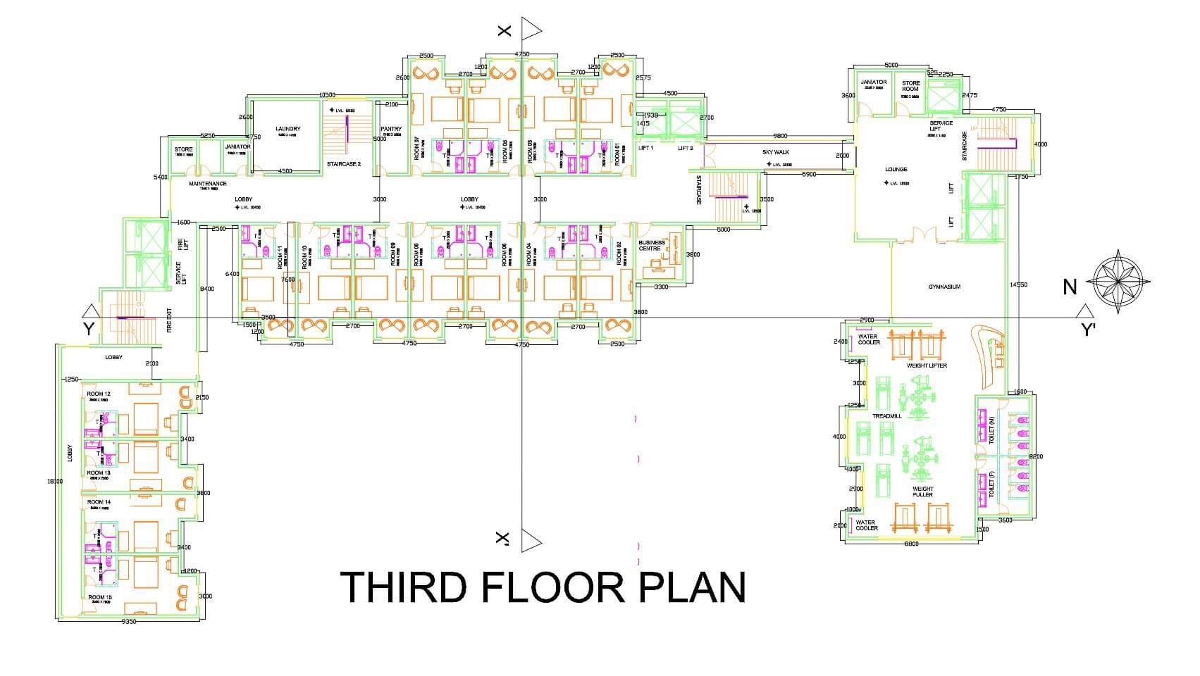 Make a Layout for cctv system and fdas in this