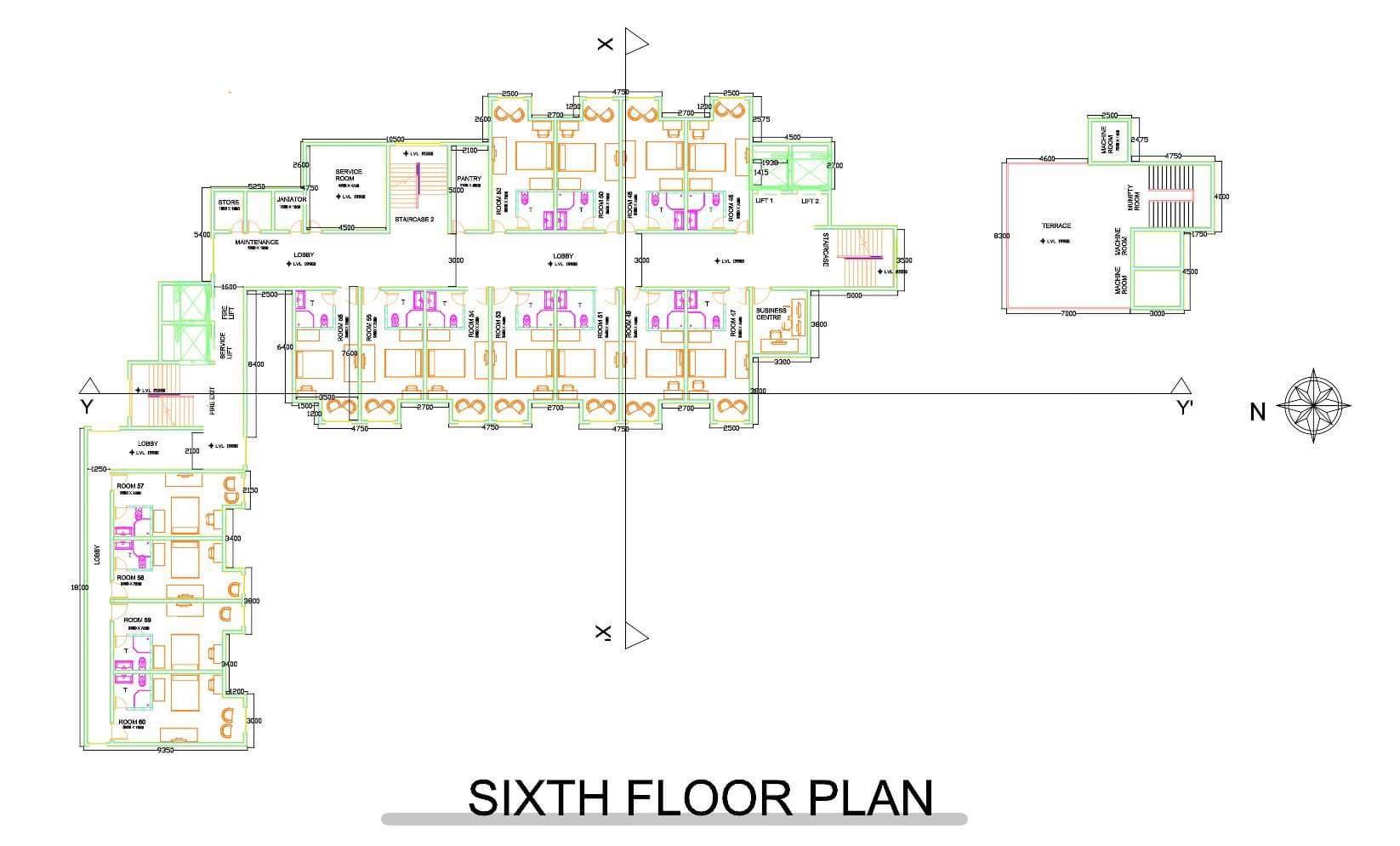 Make a Layout for cctv system and fdas in this