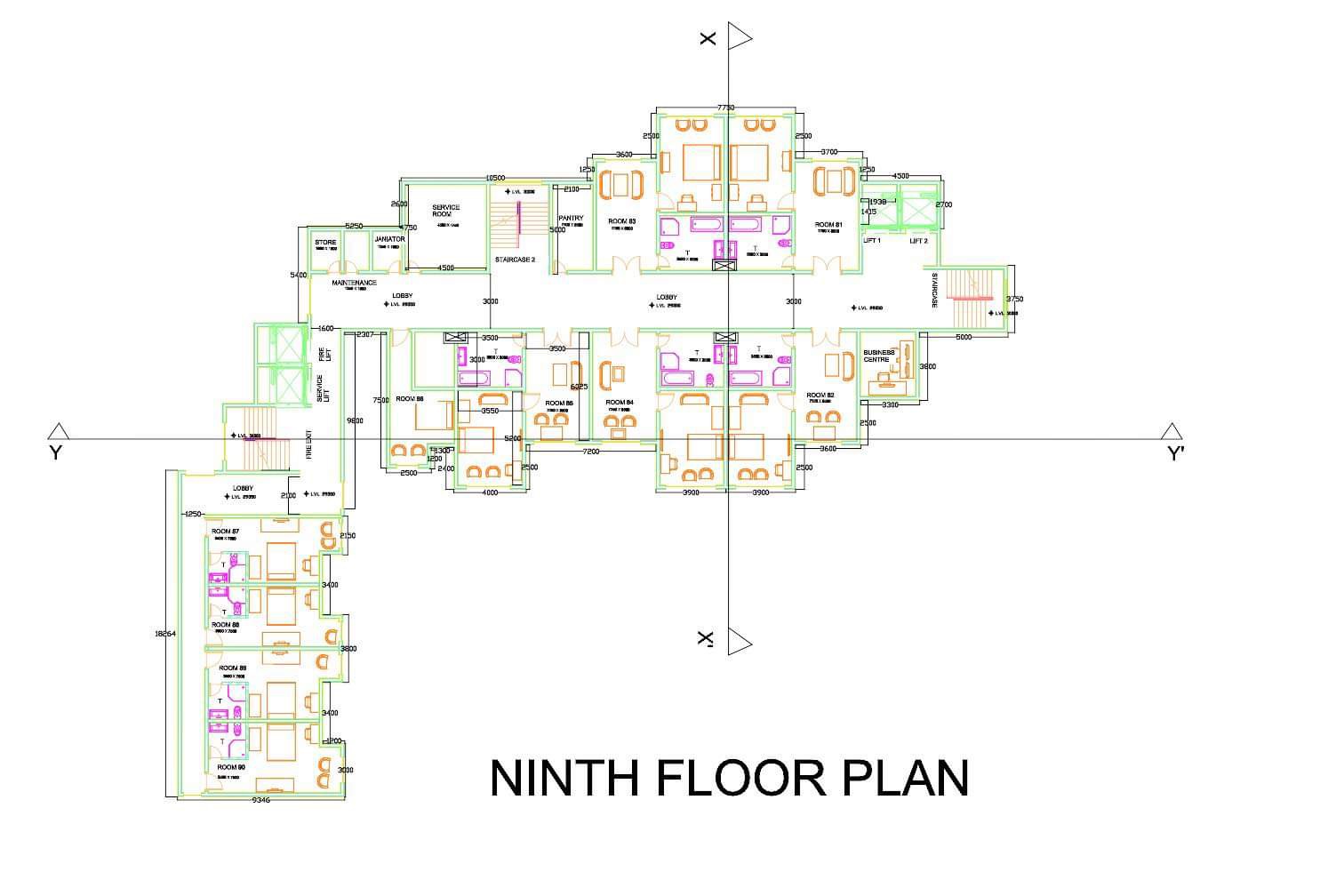 Make a Layout for cctv system and fdas in this