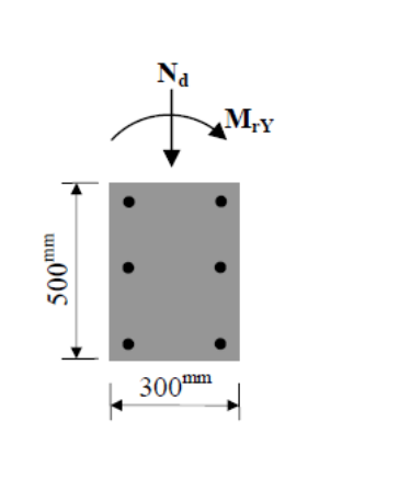 The rectangular reinforced concrete column under
