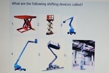 What are the following shifting devices called?