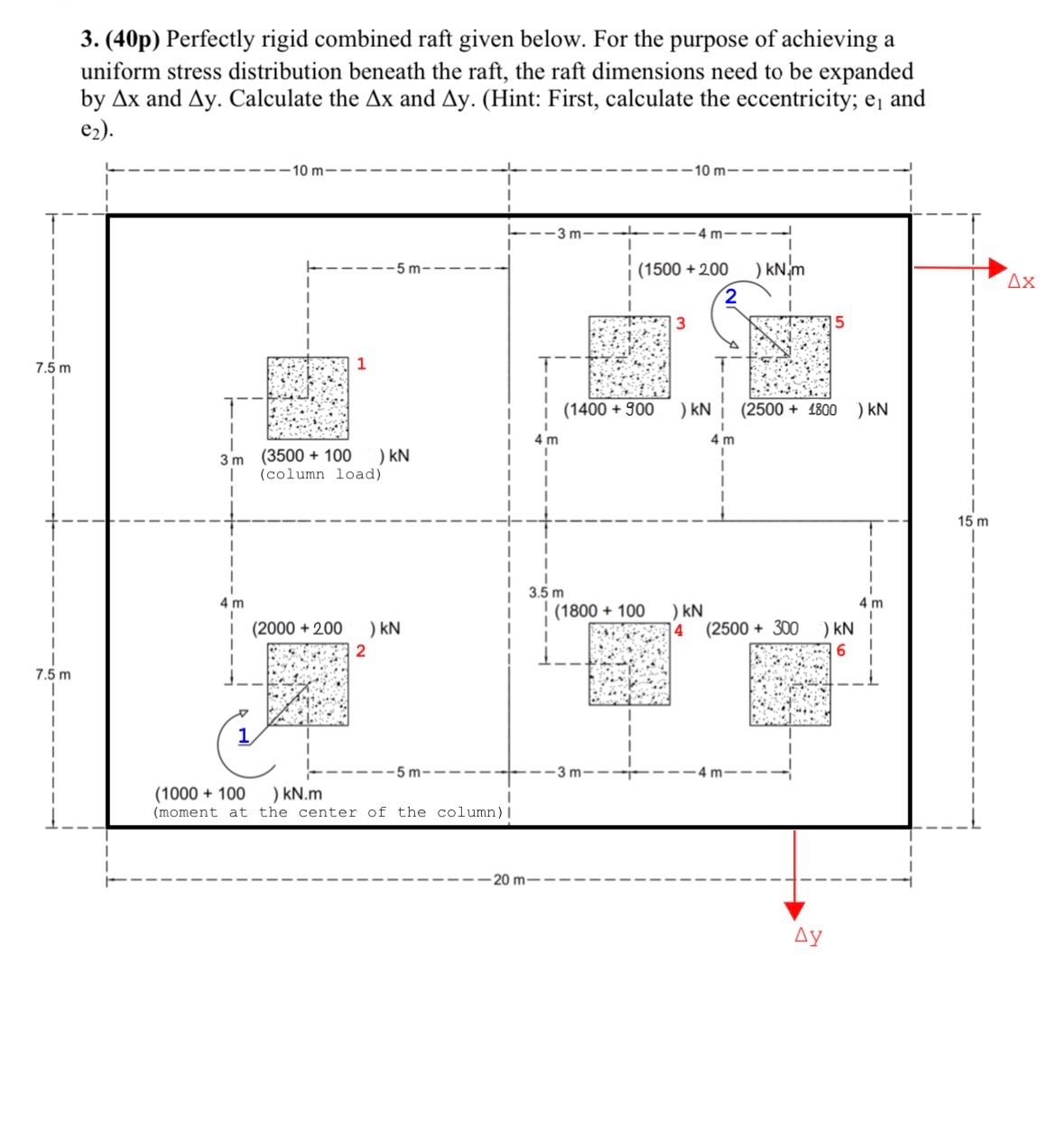 ( 4 0 p ) Perfectly rigid combined raft given
