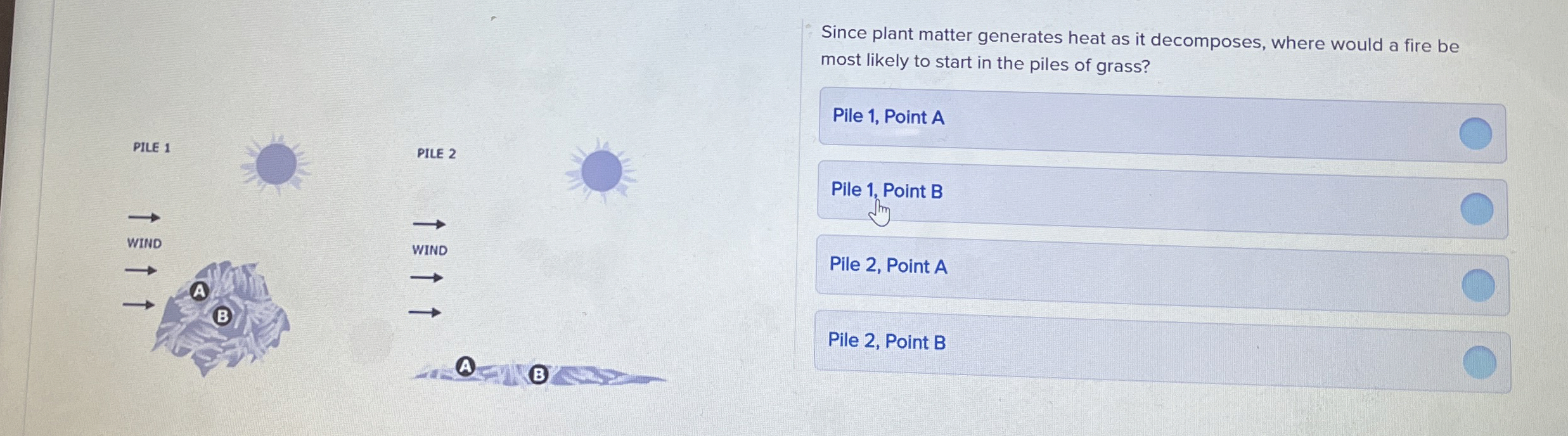 Since plant matter generates heat as it