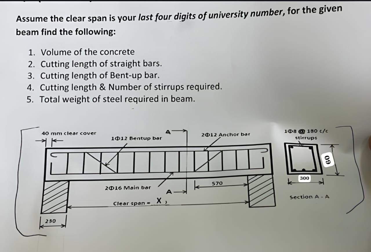 Assume the clear span is equal 9 0 3 0 , for the