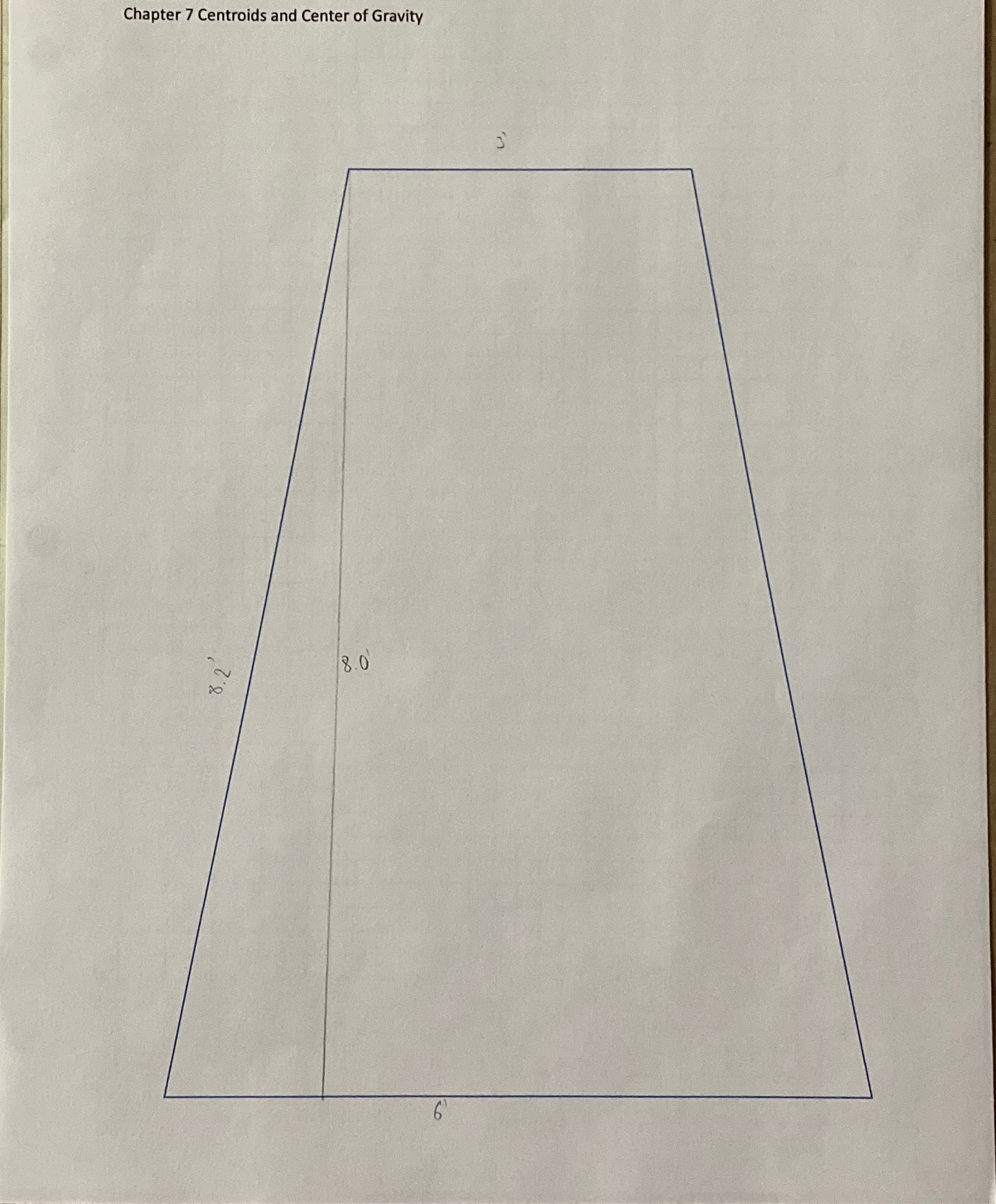 Chapter 7 Centroids and Center of Gravity i need