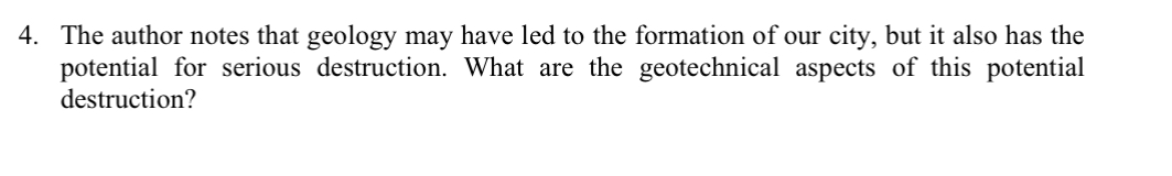 The author notes that geology may have led to the