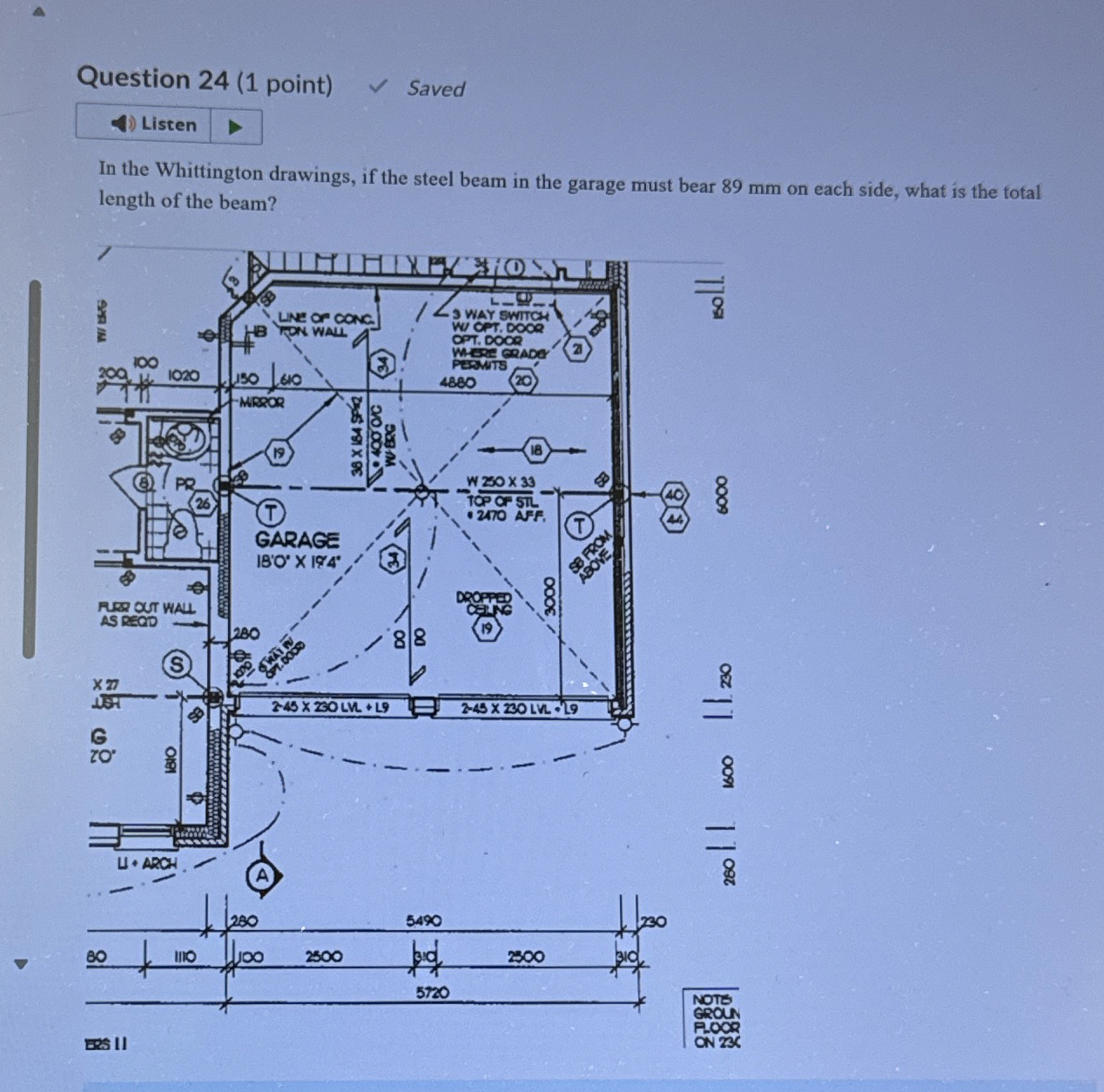 Question 2 4 ( 1 point ) Saved Listen In the