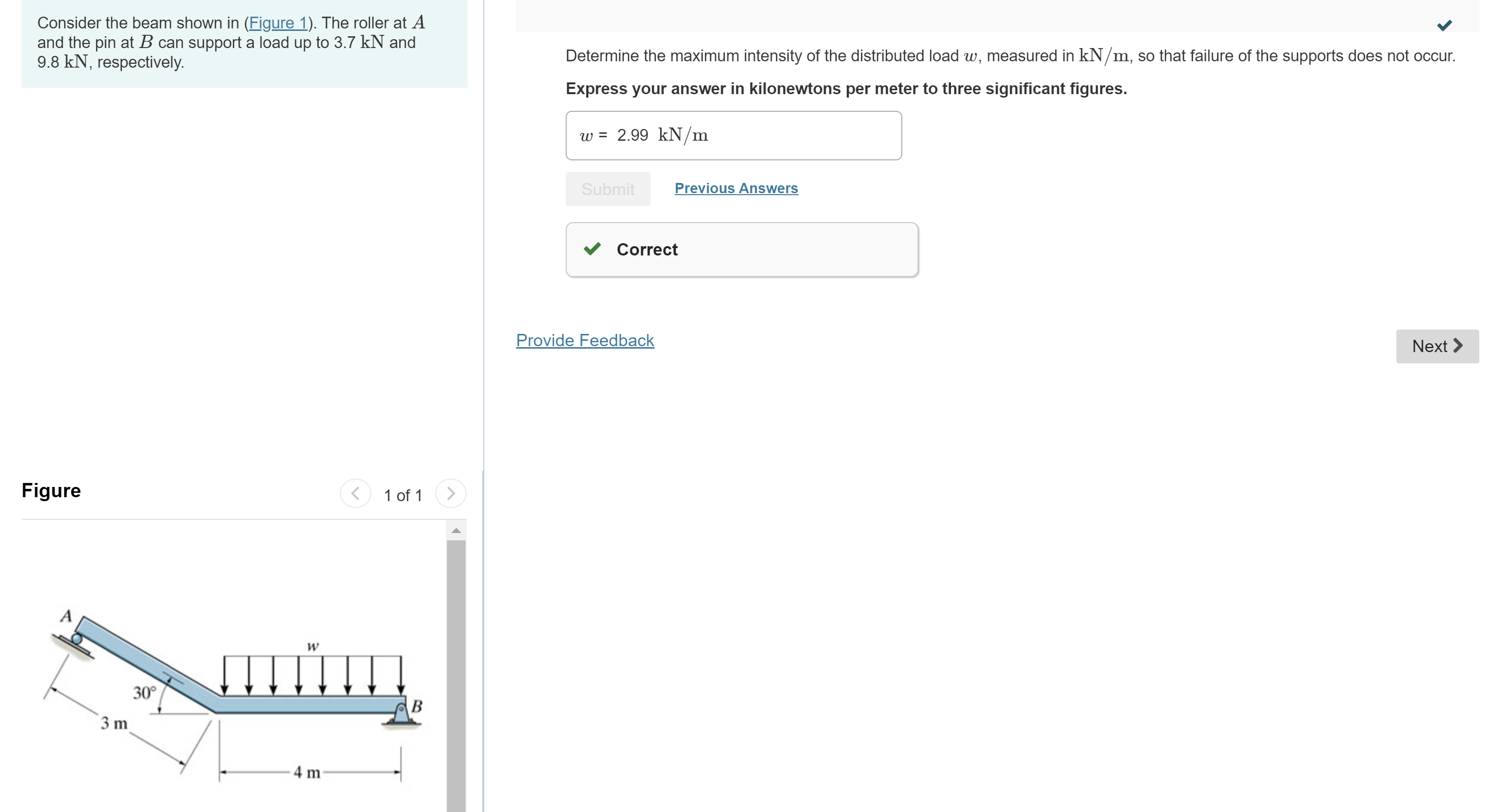 Consider the beam shown in ( Figure 1 ) . The