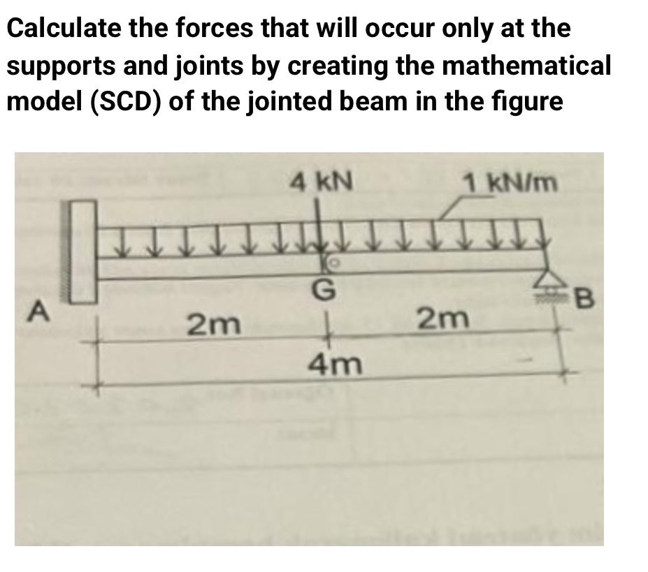 Calculate the forces that will occur only at the