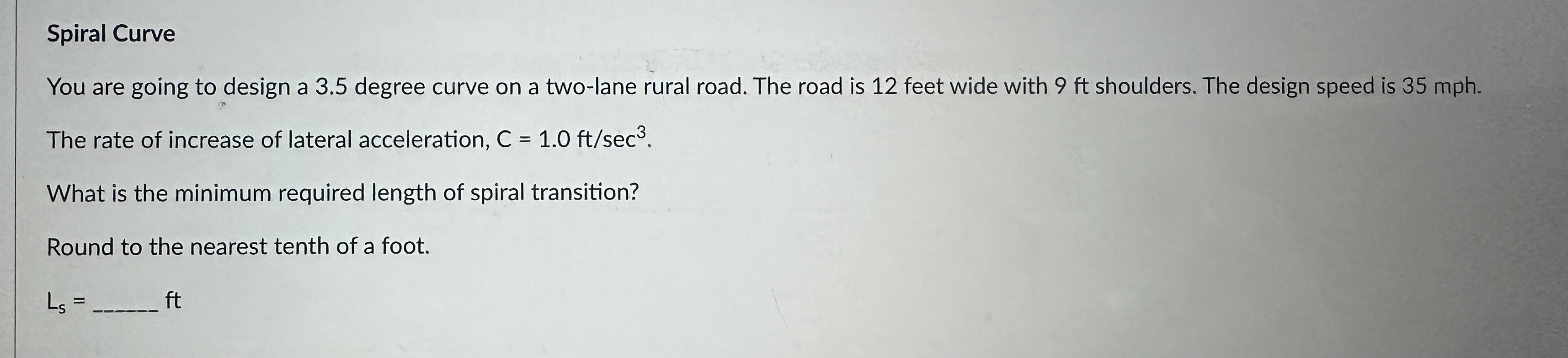 Spiral Curve You are going to design a 3 . 5