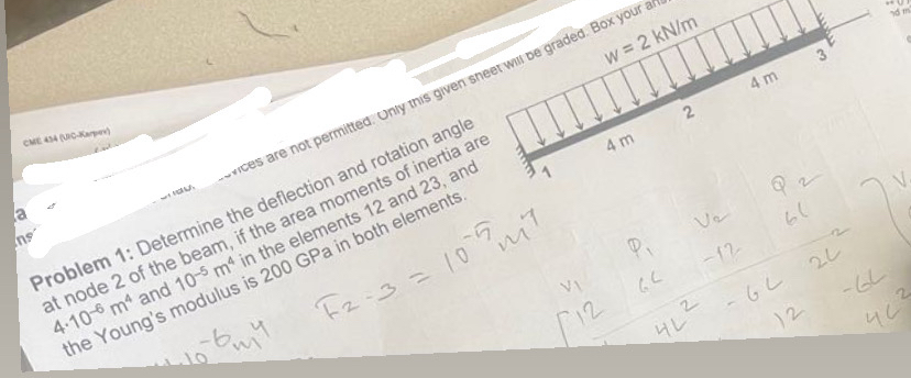 1 1 : Detemine the deflection and rotation angle