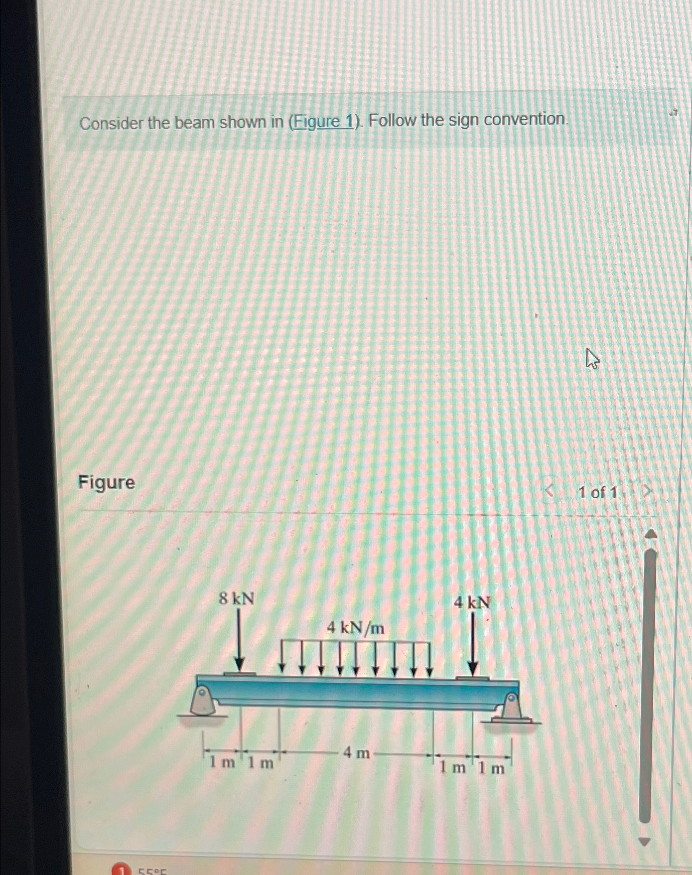 Consider the beam shown in ( Figure 1 ) . Follow