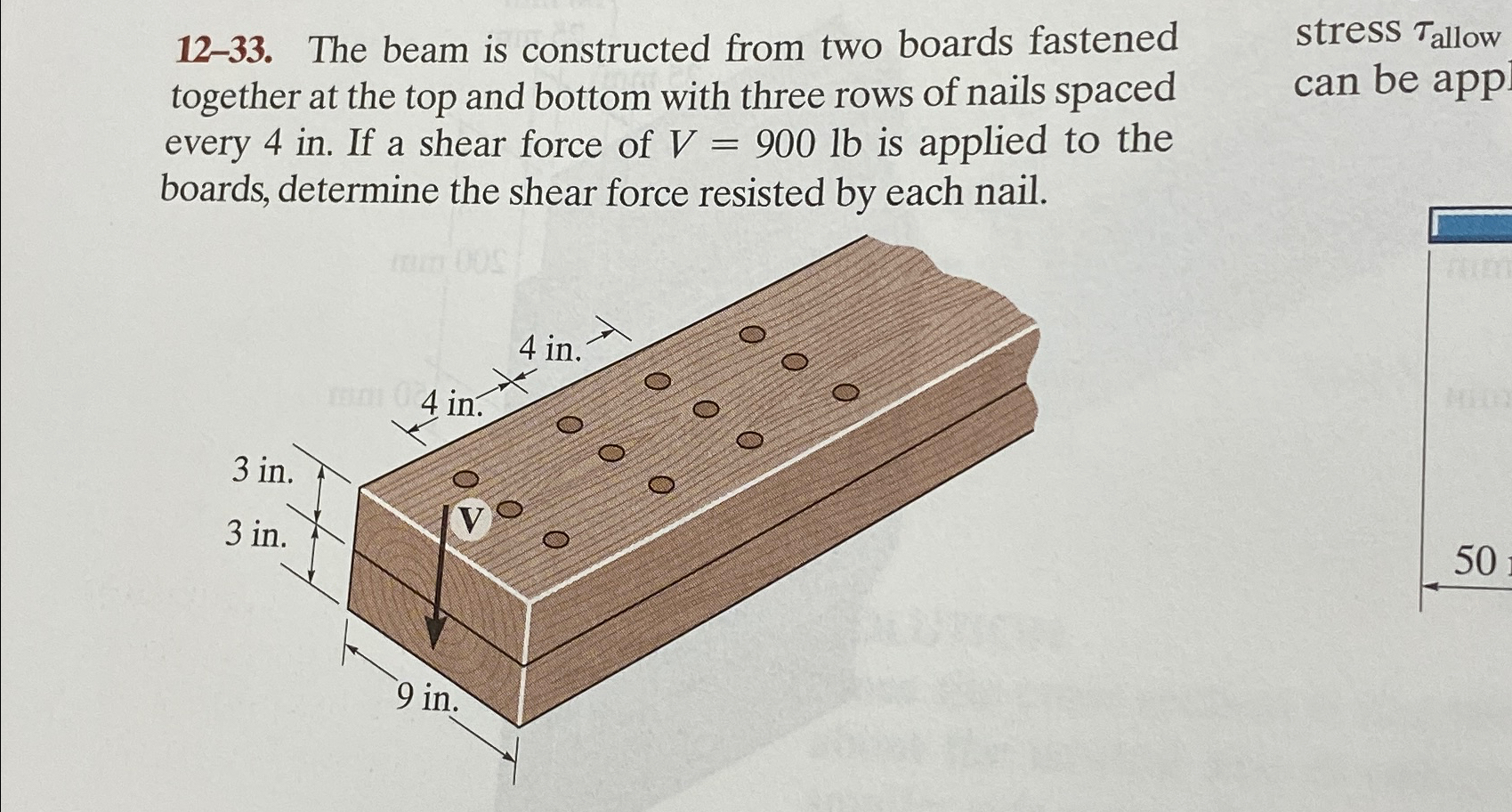 1 2 - 3 3 . The beam is constructed from two