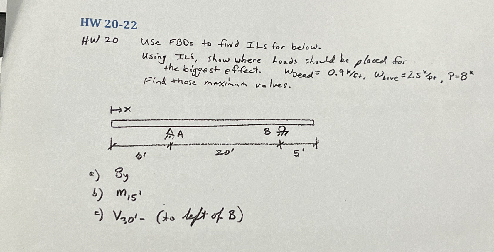 HW 2 0 - 2 2 HW 2 0 Use FBOs to find ILs for