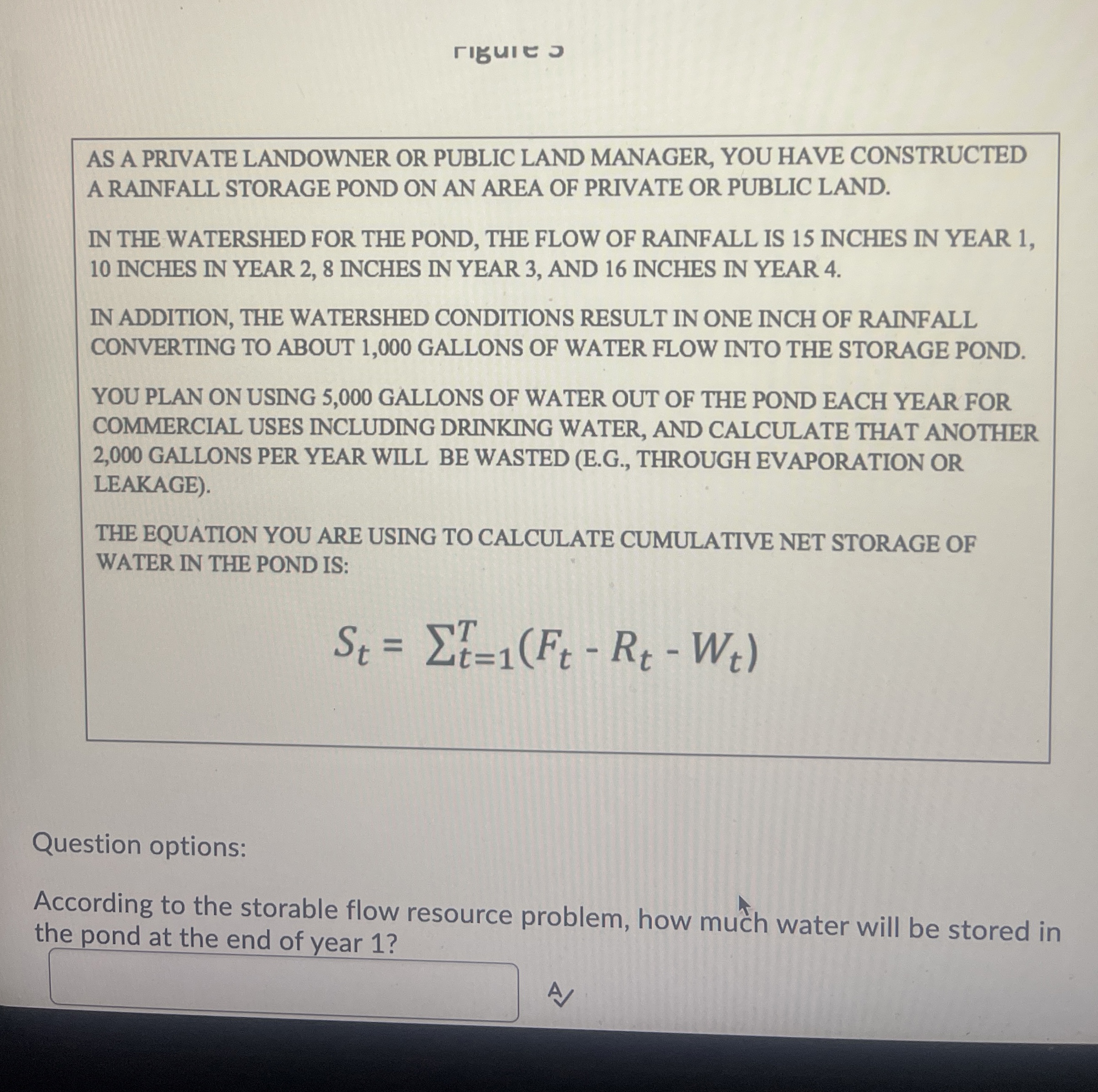 rIGUIE AS A PRIVATE LANDOWNER OR PUBLIC LAND
