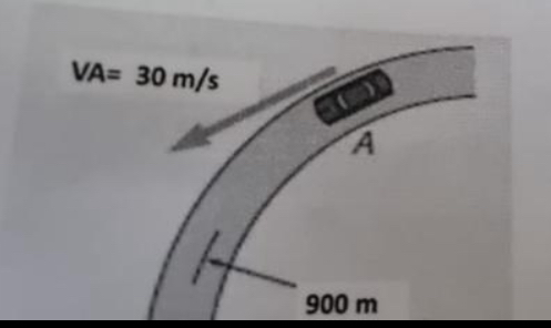 A motorist is traveling on a curved section of
