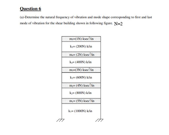 Civil engineeringQuestion 6 ( a ) - Determine the