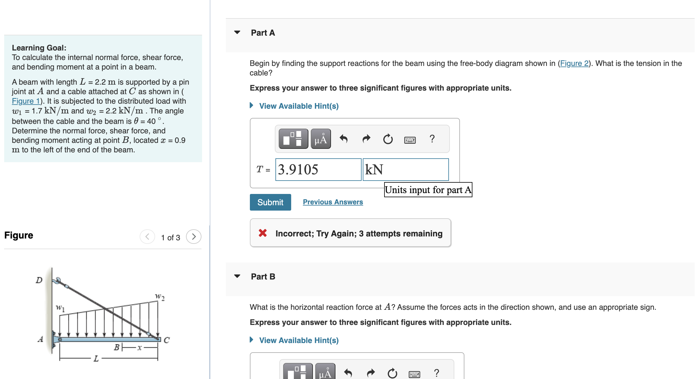 Part A Learning Goal: To calculate the internal