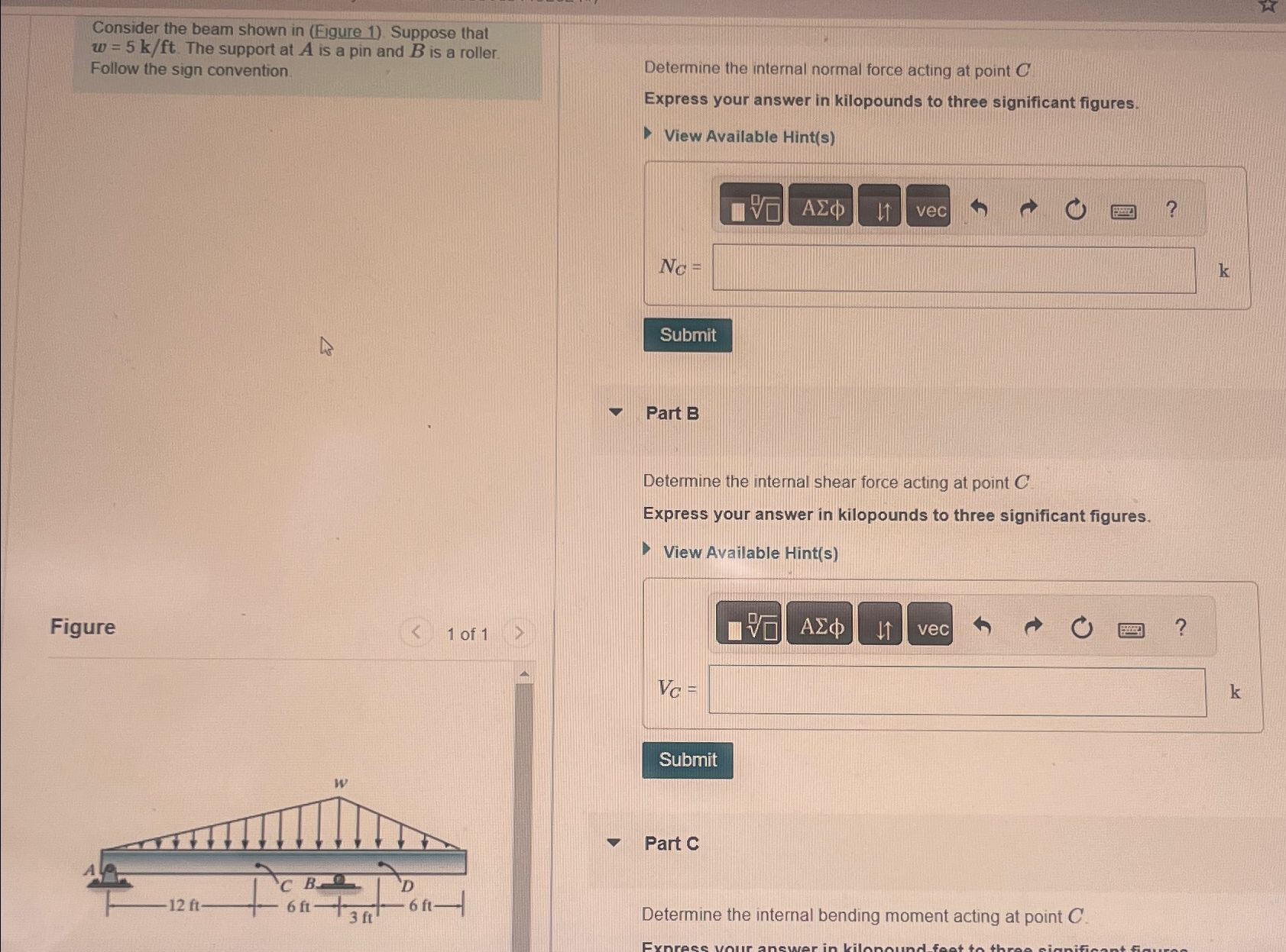 Consider the beam shown in ( Figure 1 ) . Suppose