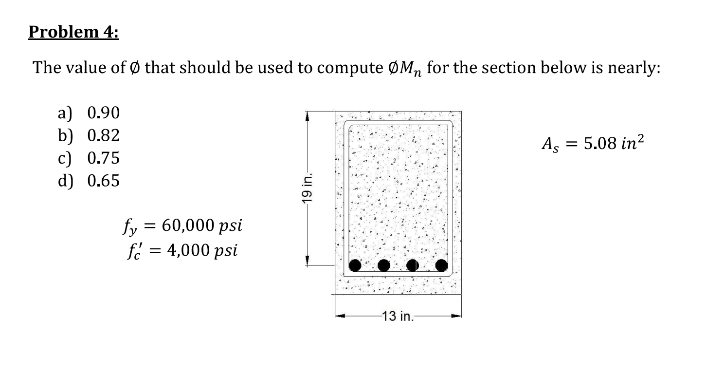 Problem 4 : The value of O ? that should be used