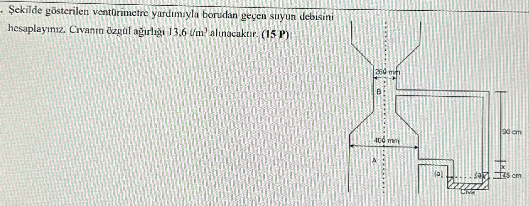 ekilde g sterilen vent rimetre yard m yla borudan