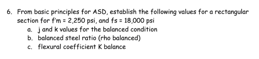 From basic principles for ASD, establish the