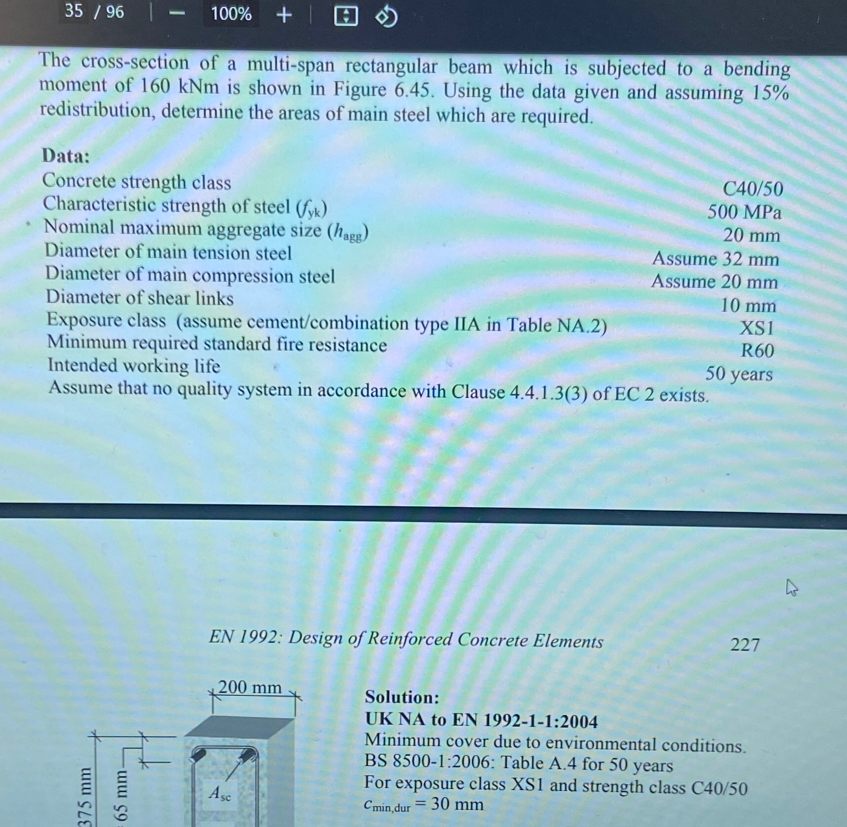 The cross - section of a multi - span rectangular