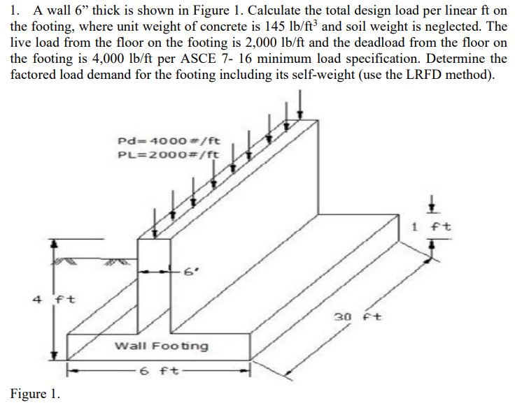 A wall 6 thick is shown in Figure 1 . Calculate