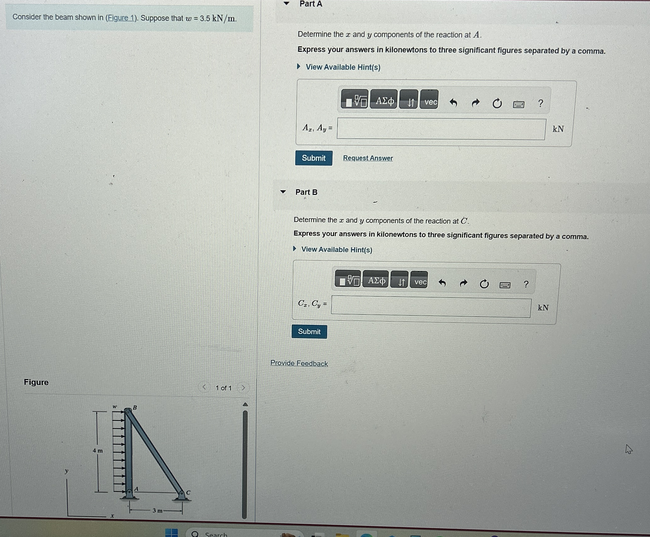 Consider the beam shown in ( Figure 1 ) . Suppose