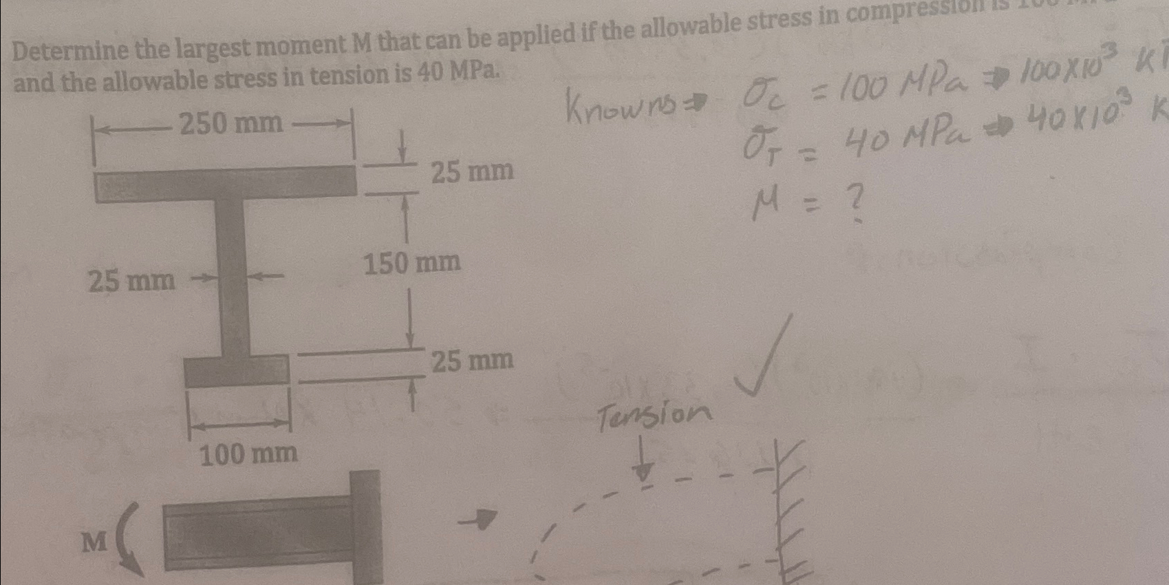 How can I figure out Determine the largest moment