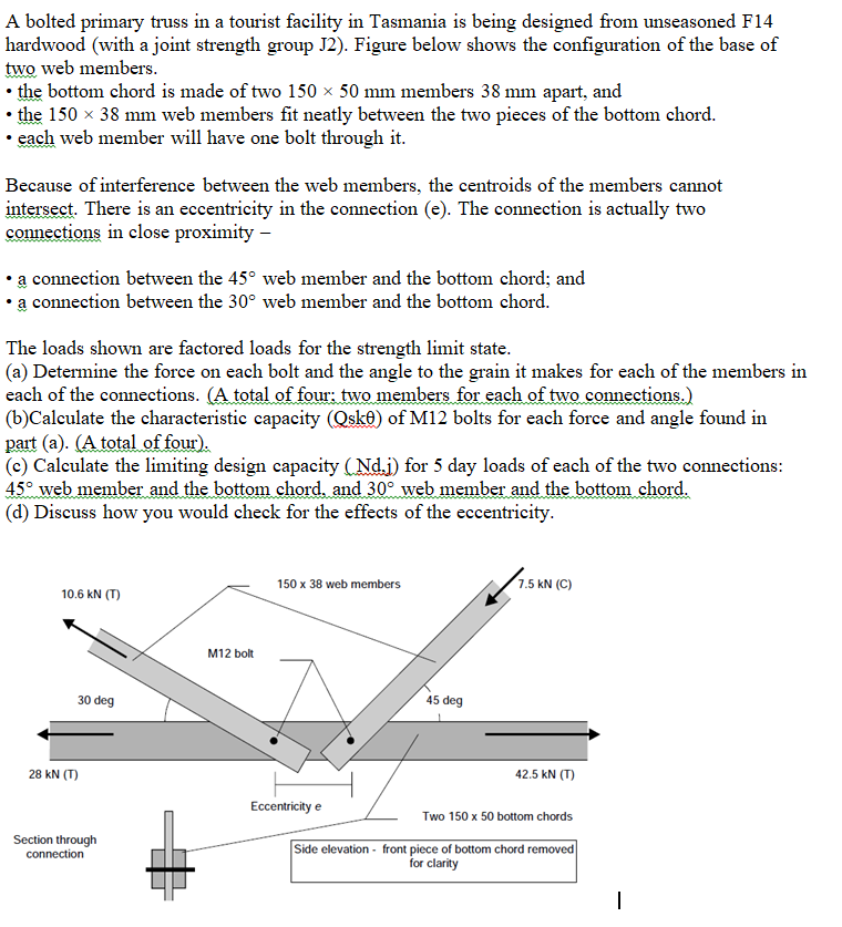 A bolted primary truss in a tourist facility in