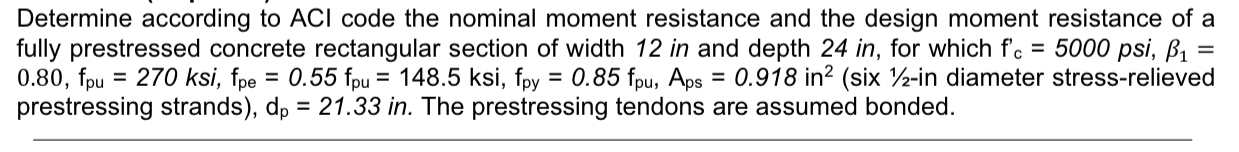 Determine according to ACl code the nominal