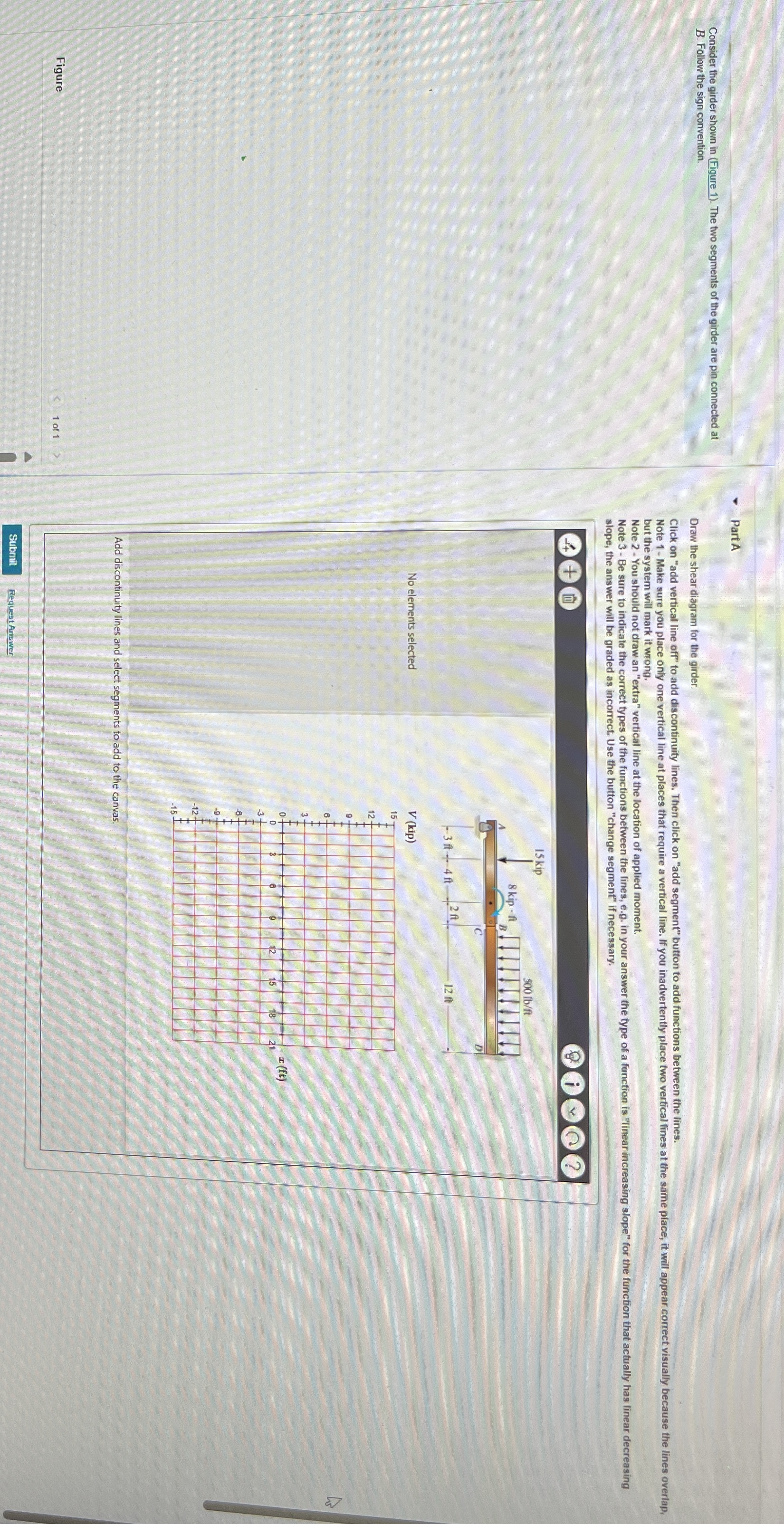 PartA Consider the girder shown in ( Figure 1 ) .