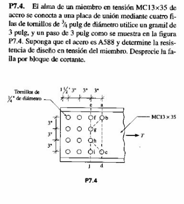 P 7 . 4 . El alma de un miembro en tensi n MC 1 3