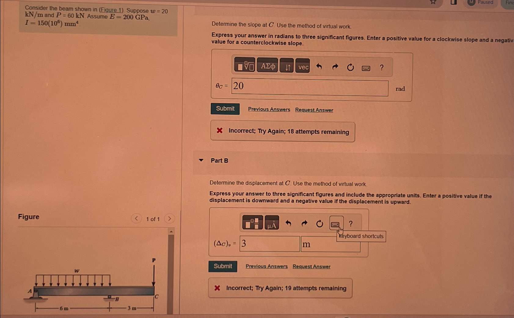 Consider the beam shown in ( Figure 1 ) . Suppose