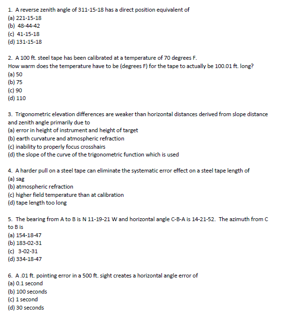 A reverse zenith angle of 3 1 1 - 1 5 - 1 8 has a